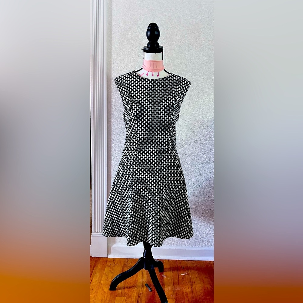 Herringbone a-line dress